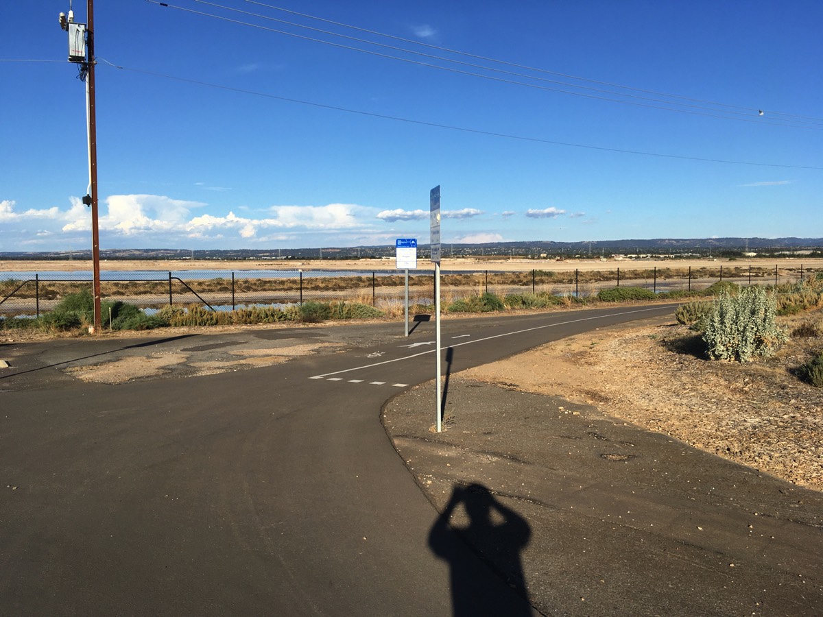 Turn right for Gawler Greenway to the city